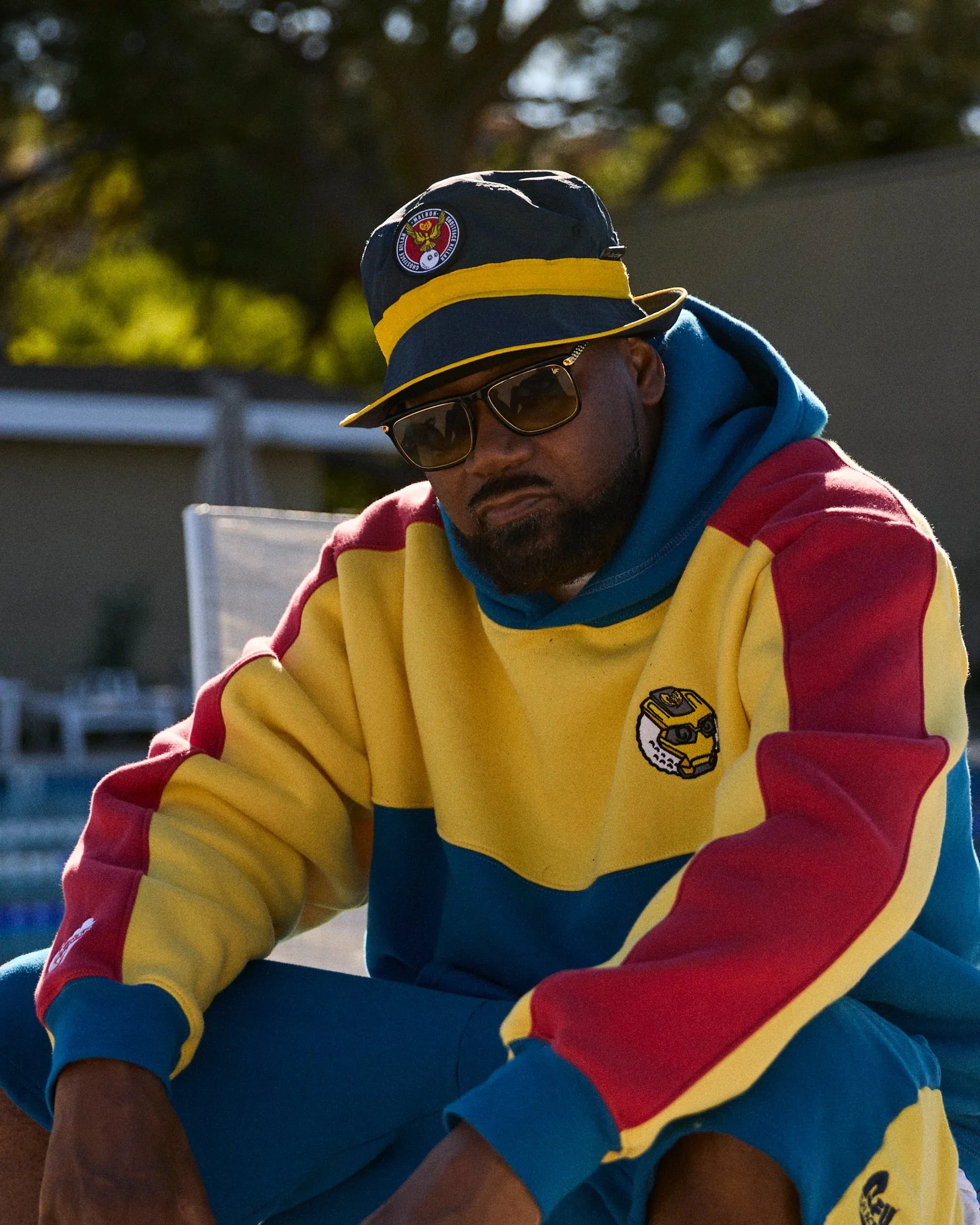 Malbon Golf MALBON X GHOSTFACE KILLAH HOODIE - NAVY